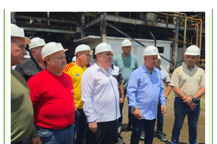 Presidente de DelAgro constató reparaciones y capacidad operativa del Central Azucarero Batalla de Araure